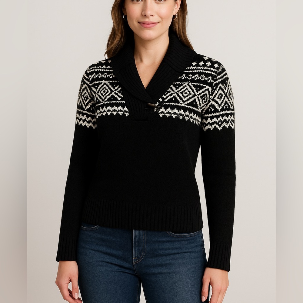 Lauren Ralph Lauren Petite Toggle Shawl-Collar Sweater – Petite Small